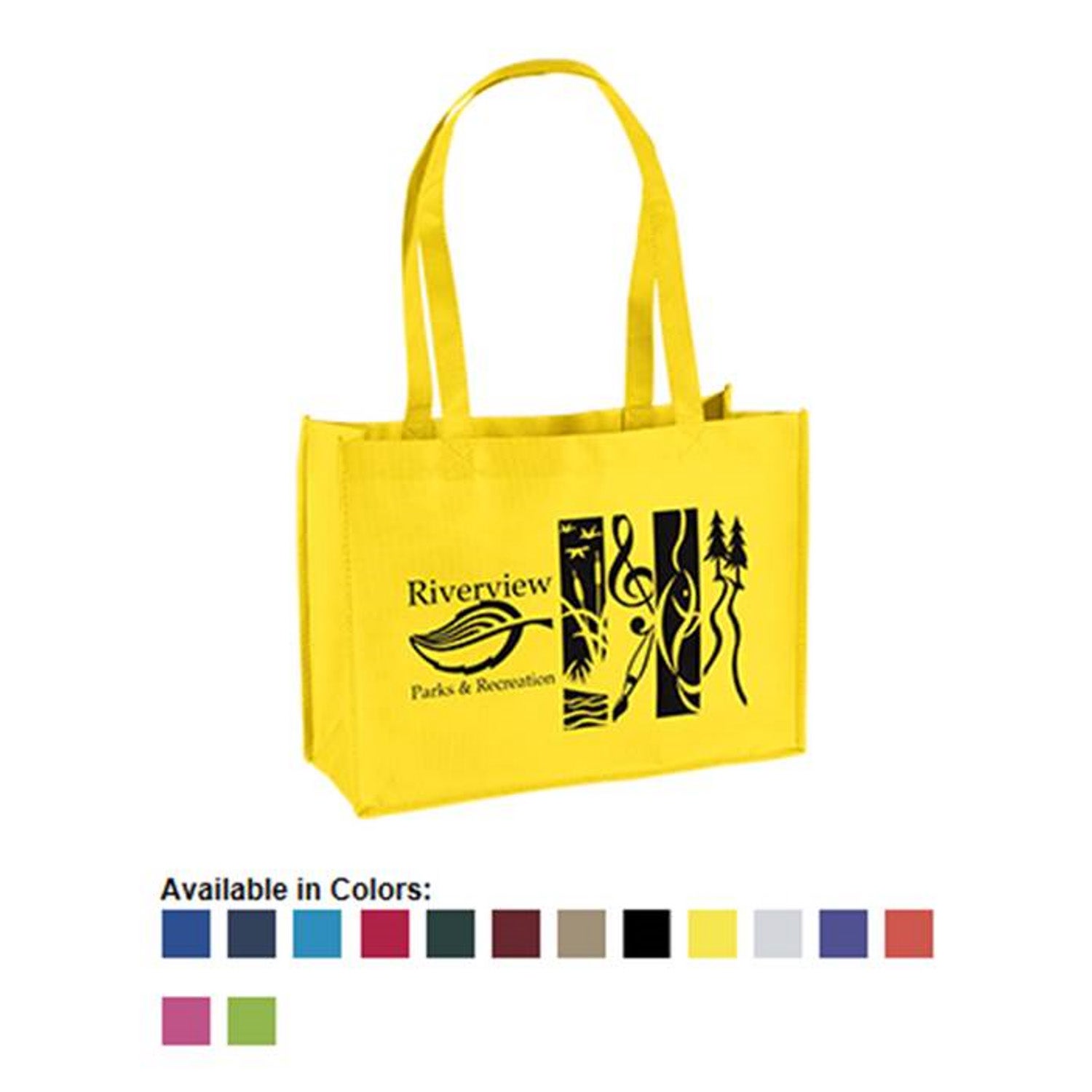 Recycled Tote Reusable Grocery Bag 16x6x12 Eco Promotional Products